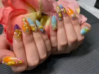 ミディアム ネイル 《LB》ラブリエ Nail&eyeのマツエク・マツパデザイン