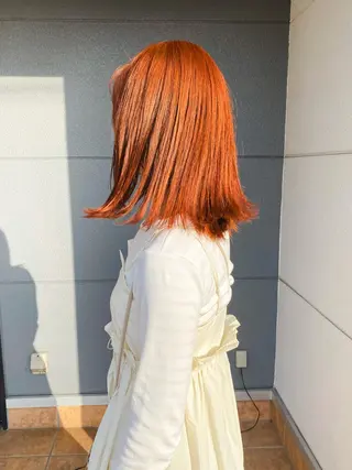 ミディアム yuma/ブリーチ なし/暖色カラーのヘアスタイル