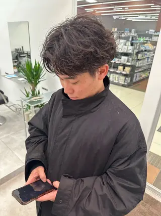 メンズ メンズパーマ/波巻き 桜井凌平のヘアスタイル