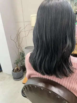 ミディアム カラー CEINE loq ‪🍒なつきのヘアスタイル