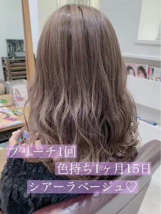 セミロング カラー メンズブリーチカラー /NAOのヘアスタイル