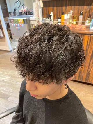 パーマ メンズ s mのヘアスタイル