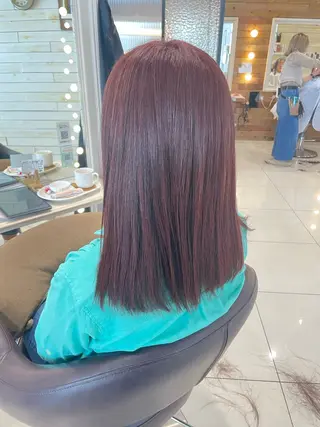 ミディアム 透明感color吉田 沙羅のヘアスタイル