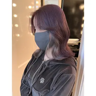 ミディアム カラー LOTTA CUCCI所属・miyu /トレンド カラー×艶髪のヘアスタイル