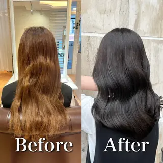 ロング カラー ヘアアレンジ 艶髪/髪質改善/ NATSUKI🍯のヘアスタイル