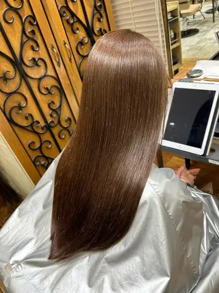 ロング カラー パーマ 新宿✨顔周りカット 韓国ヘア/坂本亜裟海のヘアスタイル