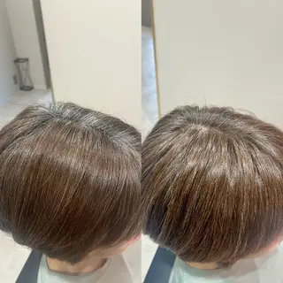 ショート カラー 瀧　元気/ショート/ 白髪ぼかし/髪質改善のヘアスタイル