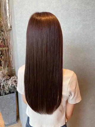 ロング 切りっぱなしボブ/ 蒲生四丁目/伊藤瑠唯のヘアスタイル