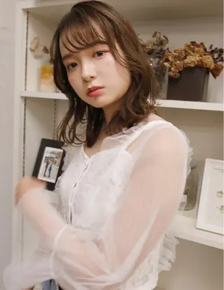 ミディアム irwi所属・Ebihara Satomiのヘアスタイル