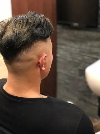 ショート ヒロ銀座バーバーショップ難波店所属・縮毛矯正/パーマ 宮河 惇💈のヘアスタイル