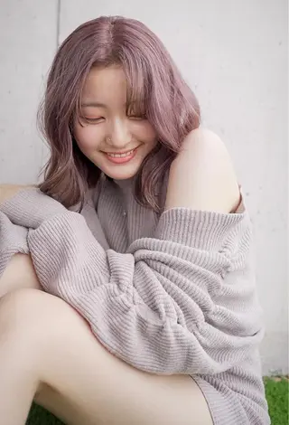 ミディアム カラー 清水 亮太／赤み消しカラーのヘアスタイル