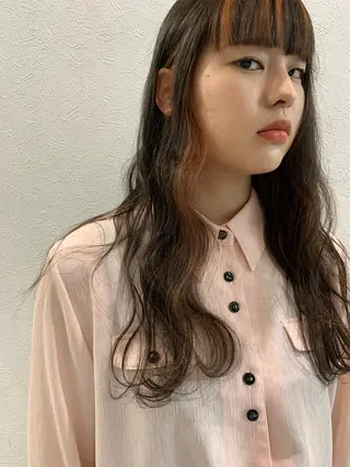 ロング カラー 追立 優稀のヘアスタイル