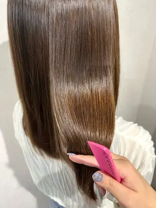 セミロング カラー FERIA あべの yumeho🍭のヘアスタイル