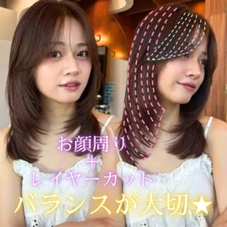ミディアム 🩵LondBOY 韓国/ボブ/レイヤーのヘアスタイル