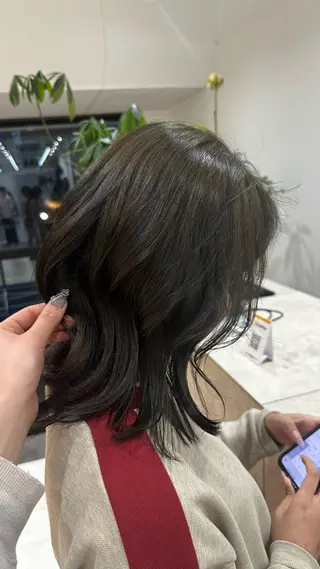 セミロング カラー 🪐Y2K/デザイン 🪐HARUKAのヘアスタイル