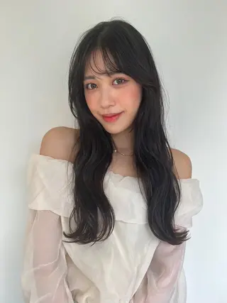 ロング カラー パーマ 似合わせ✨透明感🫧 佐藤優斗のヘアスタイル