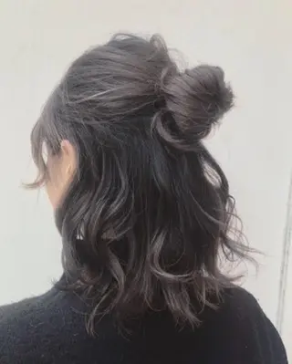 ミディアム ヘアアレンジ Nyne所属・🍀失敗しない 縮毛矯正熊谷竜馬🍀のヘアスタイル