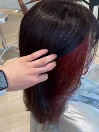 ミディアム カラー 髙木美緒🌿 レイヤー/アレンジのヘアスタイル