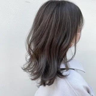 セミロング カラー ♱地雷カラー♱ウルフ ♱ 藍衣 ♱のヘアスタイル