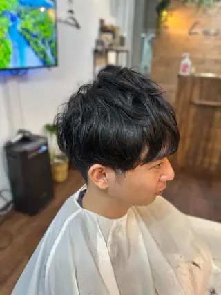 ミディアム メンズ Lizir  ルズィール所属・Luzir⭐︎ GEN⭐︎のヘアスタイル