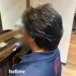 ショート メンズ 🌙透明感カラー／ 丁寧施術｜松本のヘアスタイル