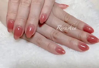 ネイル うる艶/透明感 Rirashaのネイルデザイン
