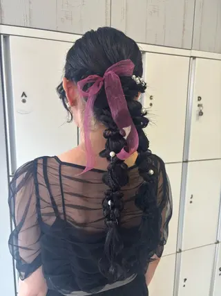 ロング ボブカット/アレンジ /さきのヘアスタイル