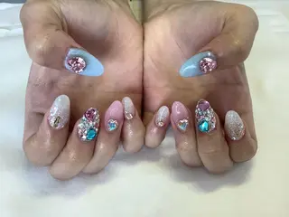 ネイル 💎🐰 saki. m 🐰💎のネイルデザイン