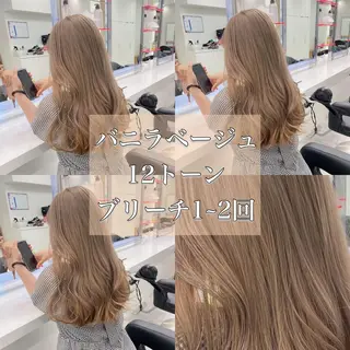 ロング カラー ヘアアレンジ トレンドモテカラー 🩷色落ちまで可愛くのヘアスタイル