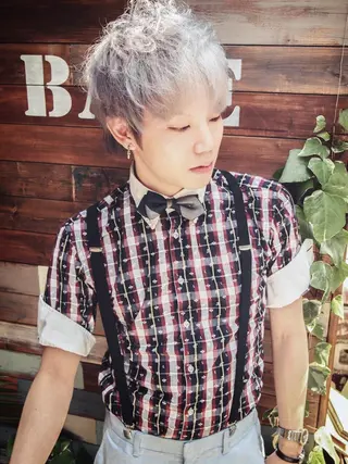 ショート カラー メンズ エクステリピート率 No.1 菊池　悠介のヘアスタイル