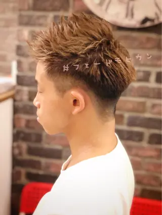 カラー メンズ ✖️リーアキト LEEAKITO✖️のヘアスタイル