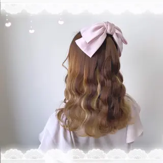 セミロング ヘアアレンジ すみす🎀ヘアメ/ 艶カラー/エクステのヘアスタイル