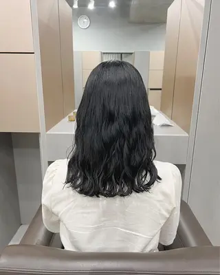 ロング パーマ ボブパーマコテ巻き風 パーマNo1深江秀平のヘアスタイル