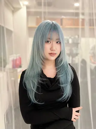 ロング カラー GaKu/ハイトーン /ブリーチ/レイヤーのヘアスタイル