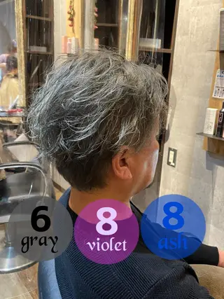 ショート カラー メンズ 韓国ヘア/レイヤー/ 暖色カラー/ Aiのヘアスタイル