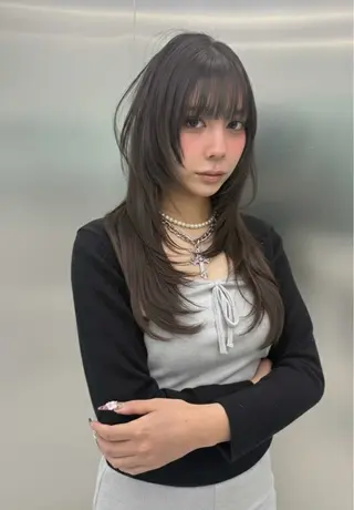 ロング nanami yamazakiのヘアスタイル