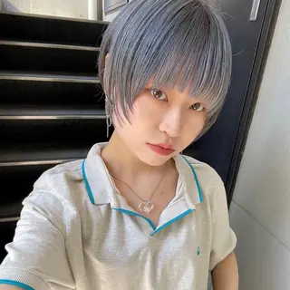 ショート カラー Asti blanche所属・ショート/ブリーチ mizuki🐋のヘアスタイル