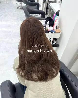 ロング カラー ヘアアレンジ 透明感ベージュ🪽 ブラウン🤎Rinのヘアスタイル