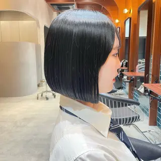 ショート ボブ/縮毛矯正/レイ ヤー♡Natsukiのヘアスタイル