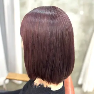 ミディアム カラー 美容室eTONe仙台駅前所属・艶髪‎カラー🤍 RIKAのヘアスタイル