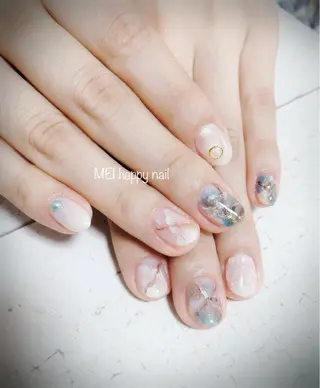 ネイル 北浦和 自爪育成ケアのネイルデザイン