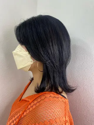 ミディアム hair salon dot.tokyo color所属・MANAMI 🥀ウルフカットのヘアスタイル