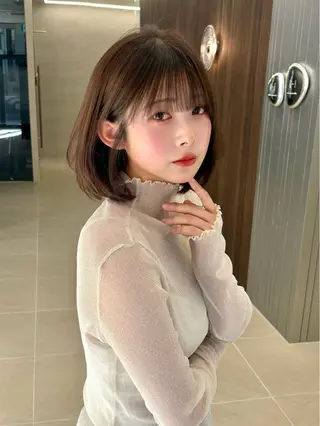 ミディアム PULSE yokohama所属・横浜駅/韓国レイヤー カット/髪質改善のヘアスタイル