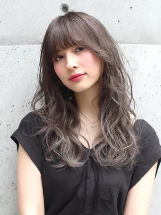 ロング カラー パーマ ヘアアレンジ メンズ 新宿駅近♡友達とOK 🦋W -ワット -のヘアスタイル