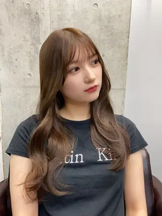 ロング 韓国/ワンホンヘア 髪質改善/MaCoのヘアスタイル