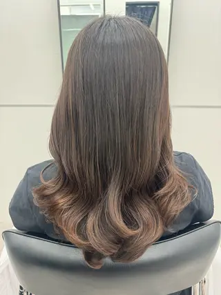 セミロング パーマ GO TODAY シェアサロン 銀座Arc店所属・デジタルパーマ🫧 韓国風ヘア🫧サクラのヘアスタイル