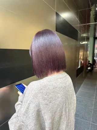 カラー ひかり／ベージュ ／似合わせカットのヘアスタイル