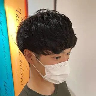 ショート パーマ メンズ 橋本 琉磨のヘアスタイル