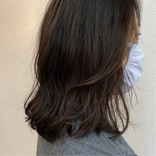 セミロング パーマ ✨艶カラー/韓国ヘア ✨momoriのヘアスタイル