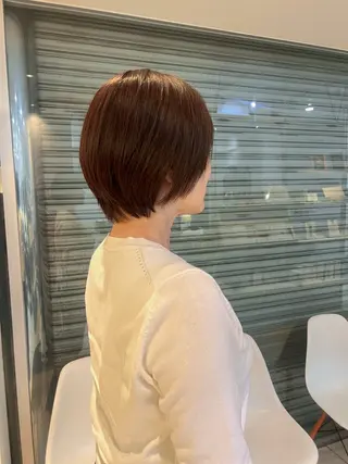 ショート カラー リリカ🐈‍⬛ブリー チカラー/上永谷のヘアスタイル